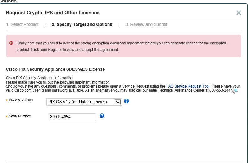 cisco free 3des/aes license